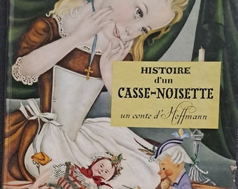 Barnens sagobok, Flammarion, Offenbachs sagor / Bibliothèque France 1953 / sällsynt barnbok, färgillustrationer, åldrar 3-7, presentidé