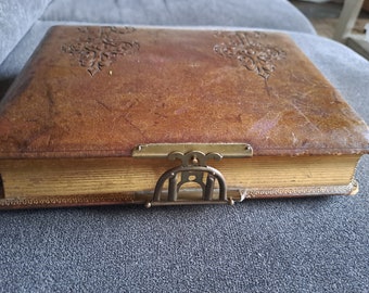 Art Deco Photo Album, New Style, France, 19th Century / Vintage Living Room Decor, Souvenirs, Framed Photos / 16-Page Thick Album, Good Overall Condition