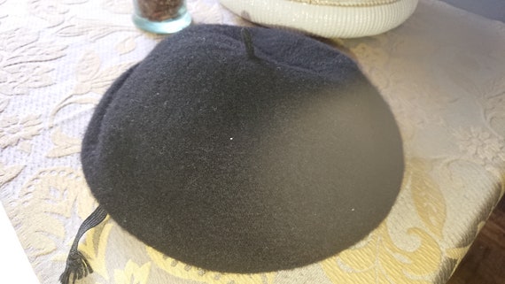 Beret France Women's Hat Men Felt 1940 / Collectio