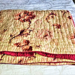 Boutis Plaid Provence Bedspread France XIX / bedroom decoration / Shabby / handmade / large Boutis to restore double-sided hand-stitched