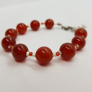 Women&#39;s Agate Bracelet - Handmade Hard Stone Women&#39;s Bracelet