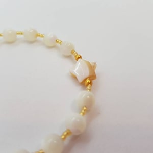 Women&#39;s bracelet handmade in natural mother of pearl - women&#39;s bracelets hard stone