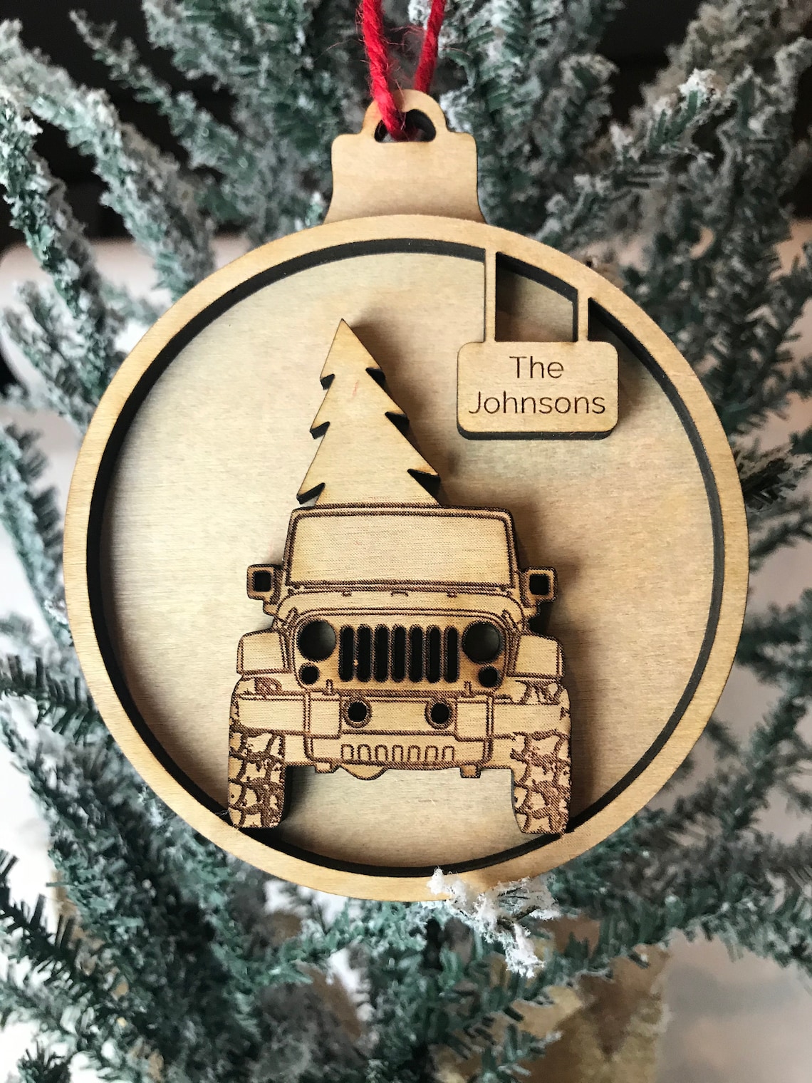 Jeep Ornament Personalized Jeep Ornament 3D Jeep Ornament Etsy