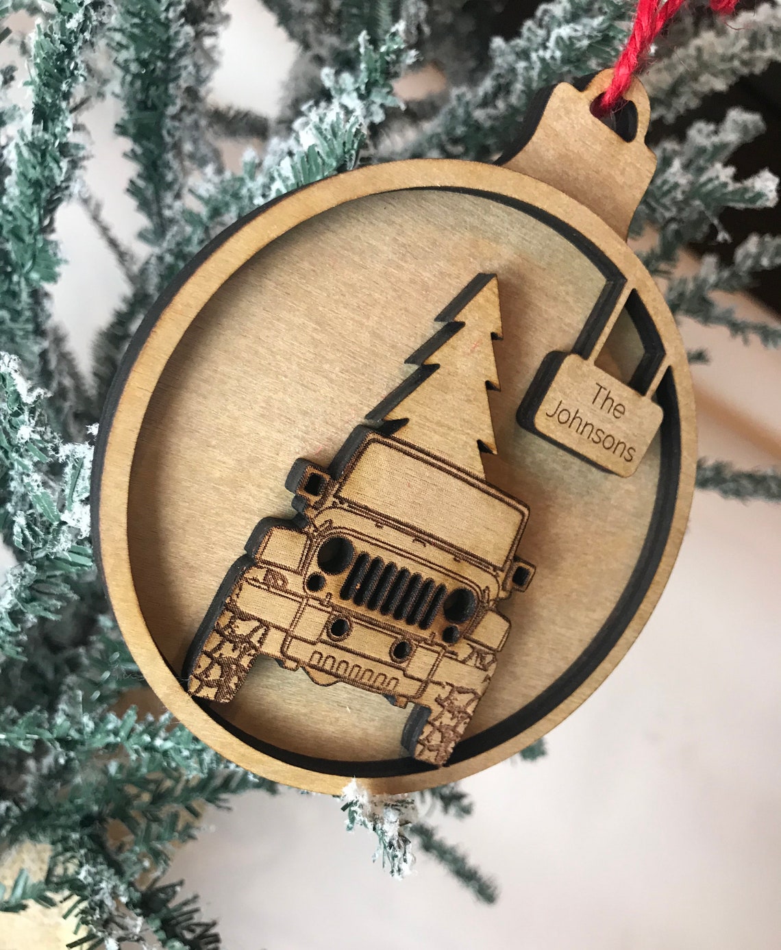 Jeep Ornament Personalized Jeep Ornament 3D Jeep Ornament Etsy