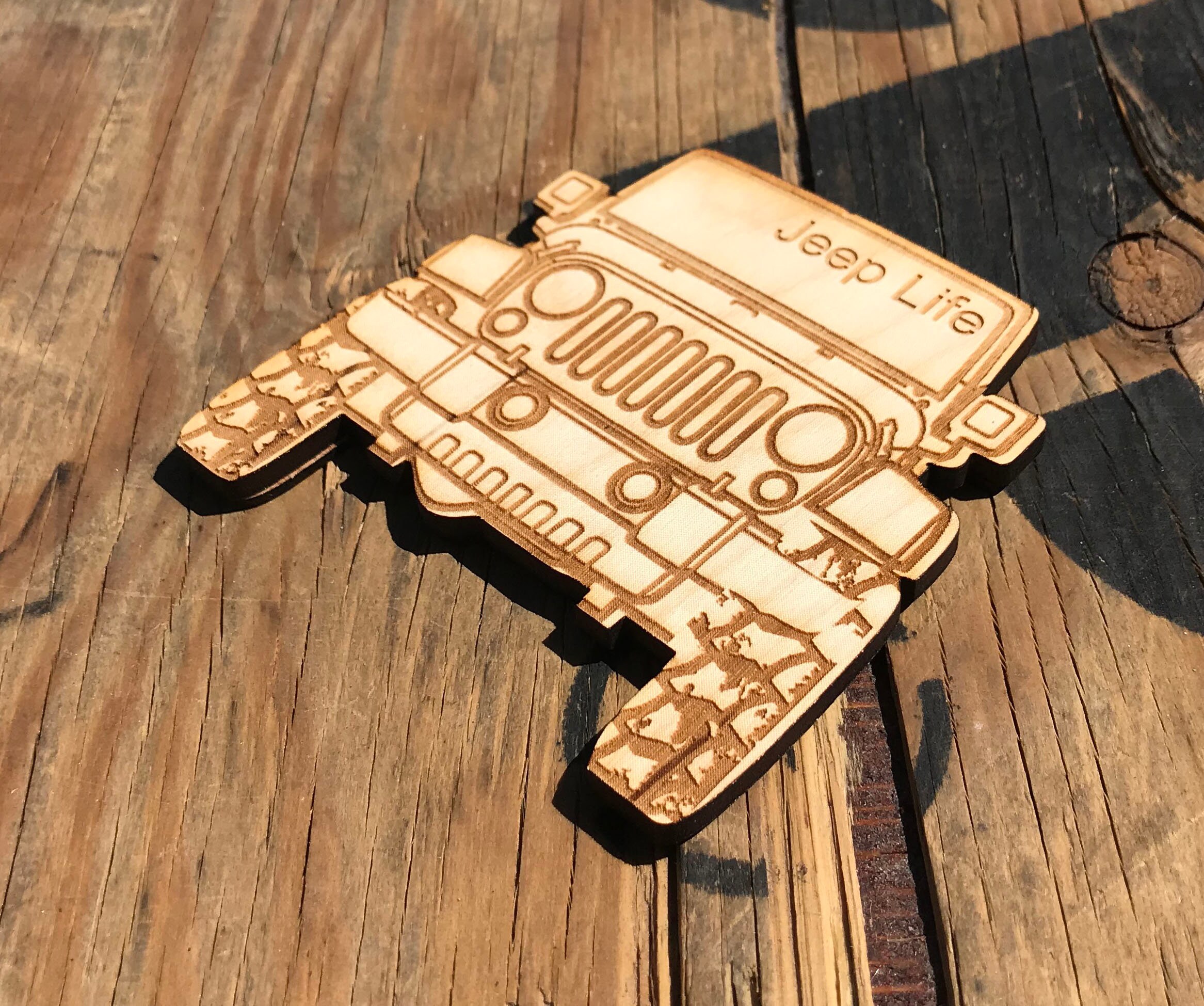 Jeep coaster jeep wood coaster jeep gift jeep accessories Etsy