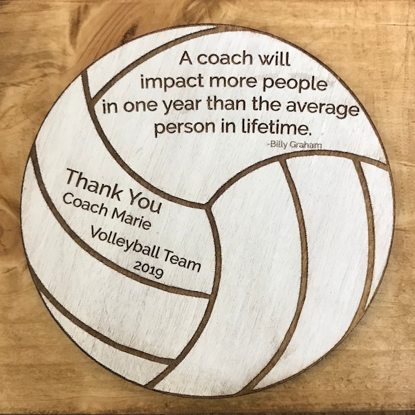Volleyball Thank You Coach Plaque, Volleyball Thank You Award, Coach Plaque, Volleyball Coach Gift, Personalized Coach Gift, Custom Coach
