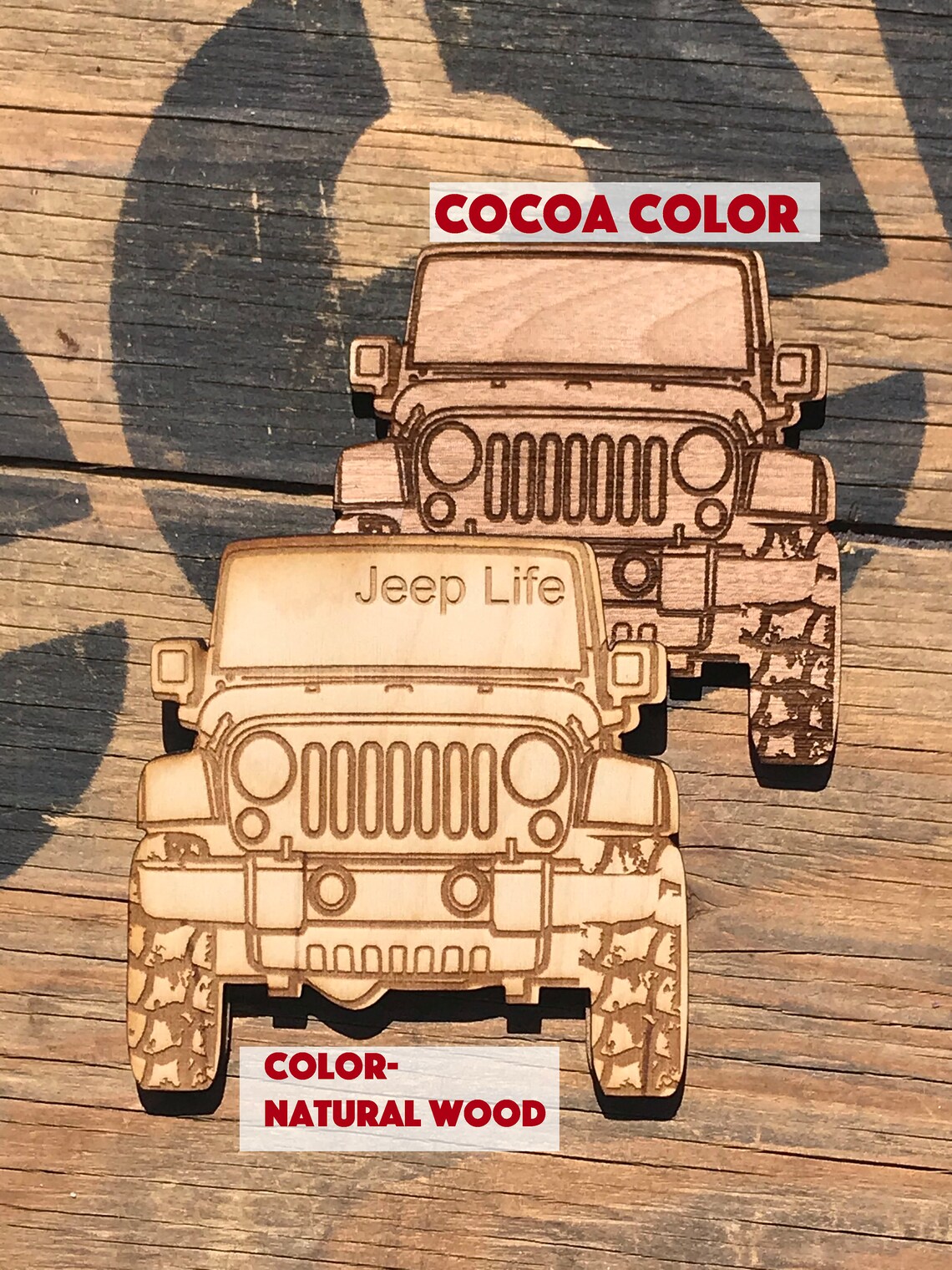 Jeep coaster jeep wood coaster jeep gift jeep accessories Etsy