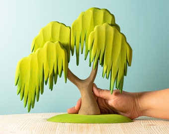 Willow Tree Green I Waldorf Tree Toy I Wooden Tree