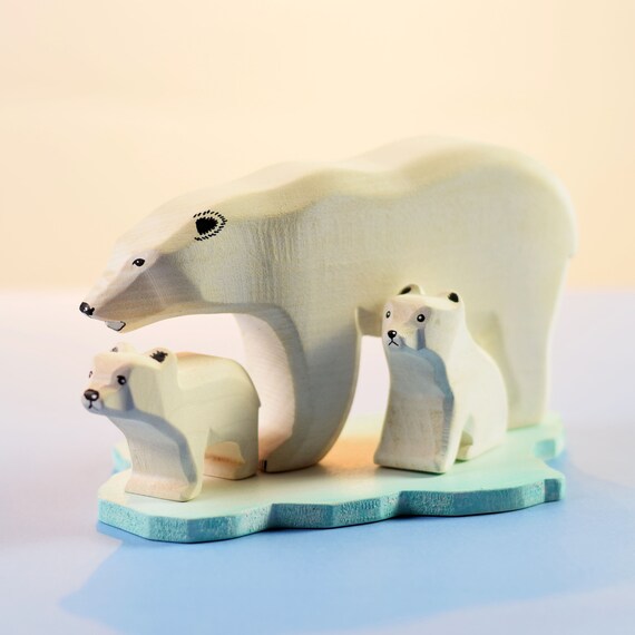 Wooden Polar Bears I Polar Animals I Polar King I Polar Bear - Etsy