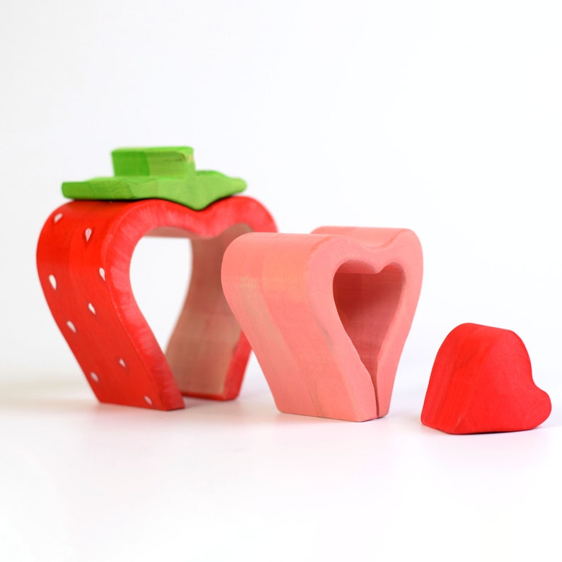 The strawberry Stacker Toys fruit and Etsy