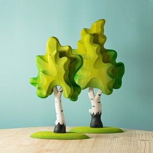 Jouet fait main en bouleau Waldorf | Grands jouets en bois d'inspiration Montessori