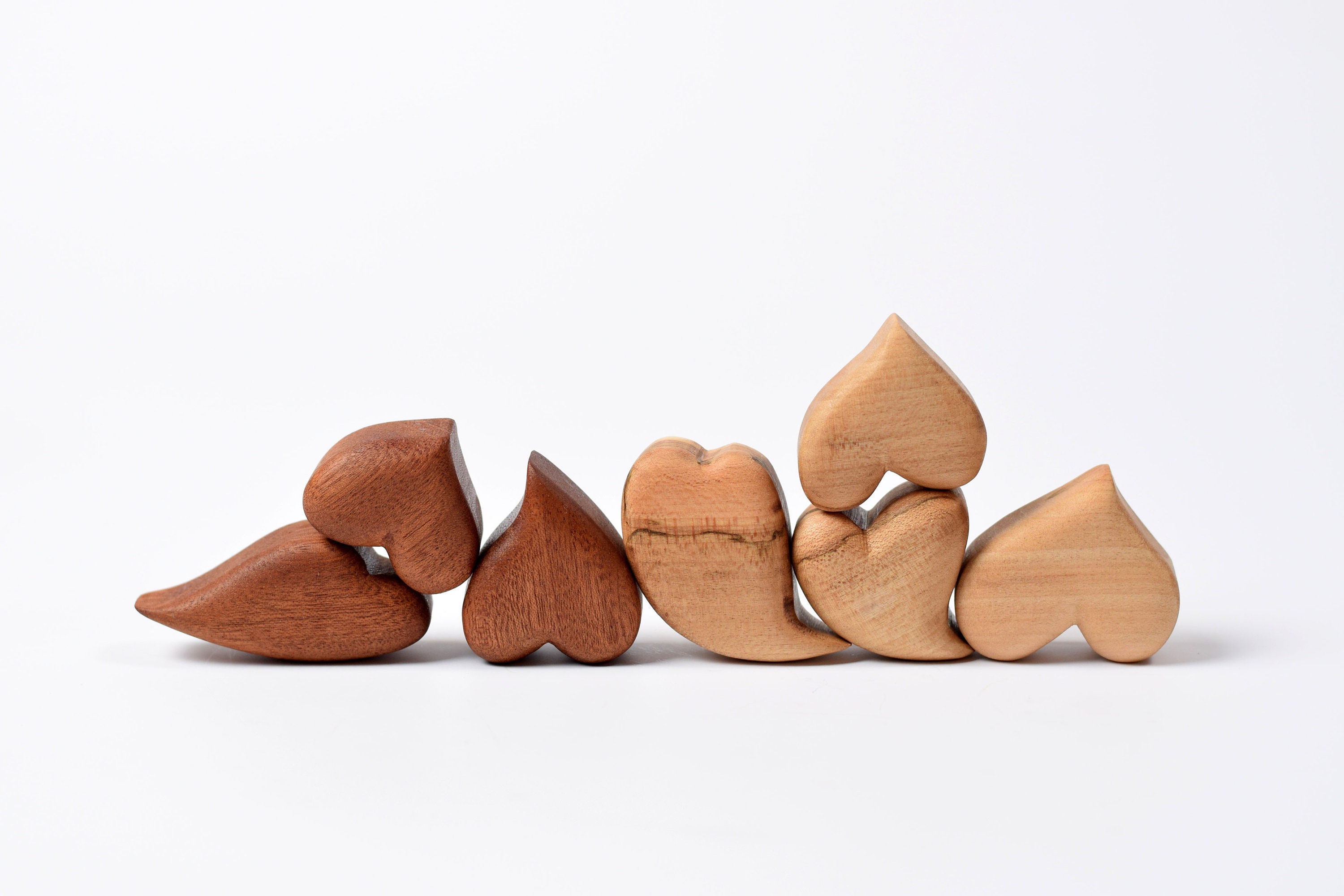 IÉNA HI-CORAZON BK WOOD PUZZLE BANGLE Wooden Hearts Puzzle | Non-toxic Valentine's Day Handmade