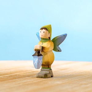 Winged Elf Figurine | Magic Wooden Toy for Imaginative Play | Eco-Friendly Waldorf Inspired