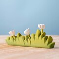 Montessori Wooden Grass Playscape | Handcrafted Toy with Floral Accents for Children | Handmade Organic Wood product logo