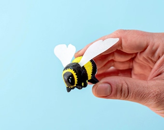 Wooden BumbleBee Figure - Handmade, Eco-Friendly Waldorf Toy