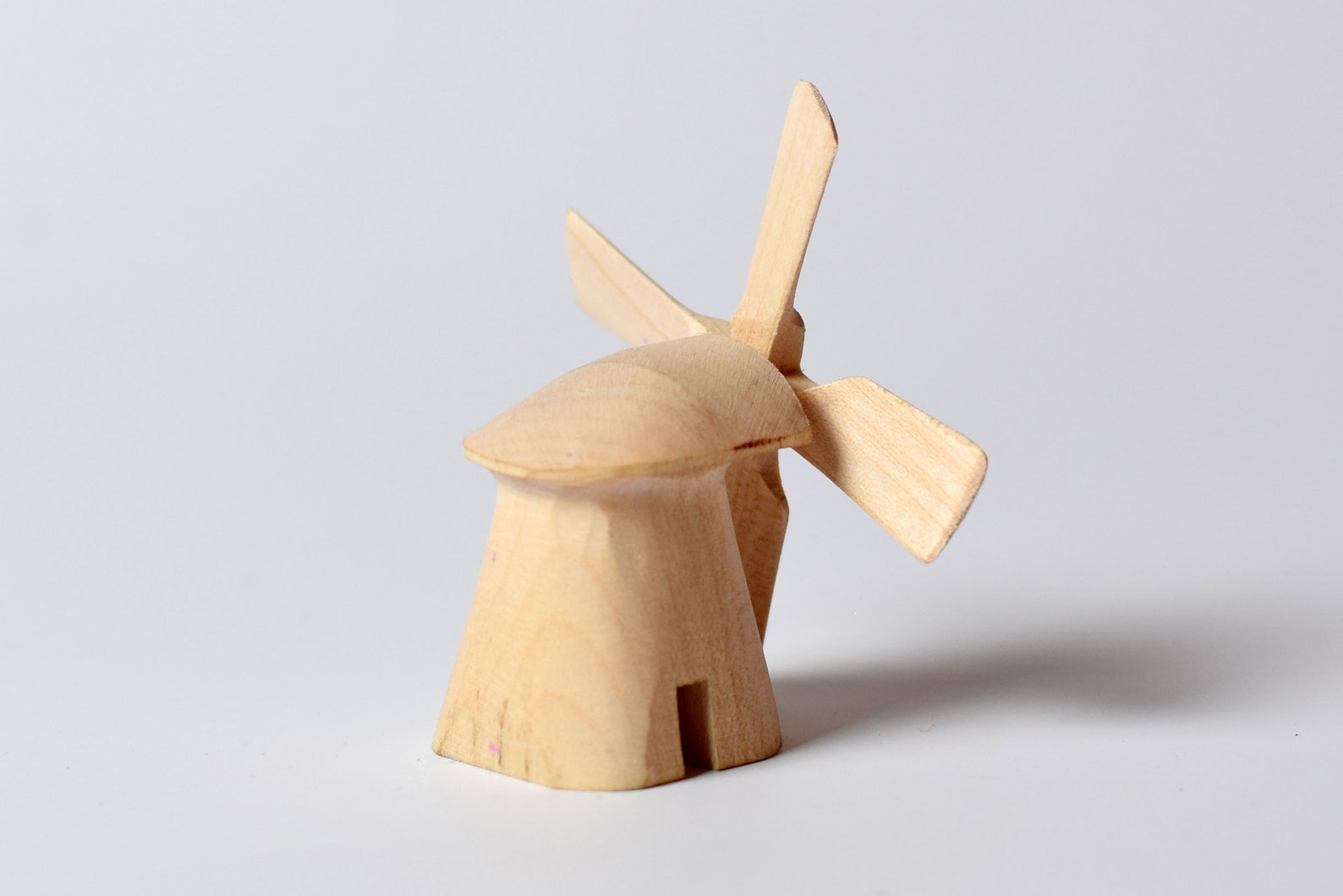 Wooden toy windmill collectible figurine gift for him Etsy