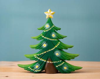 Árbol de Navidad / Árbol Montessori de madera / Hecho a mano con madera orgánica