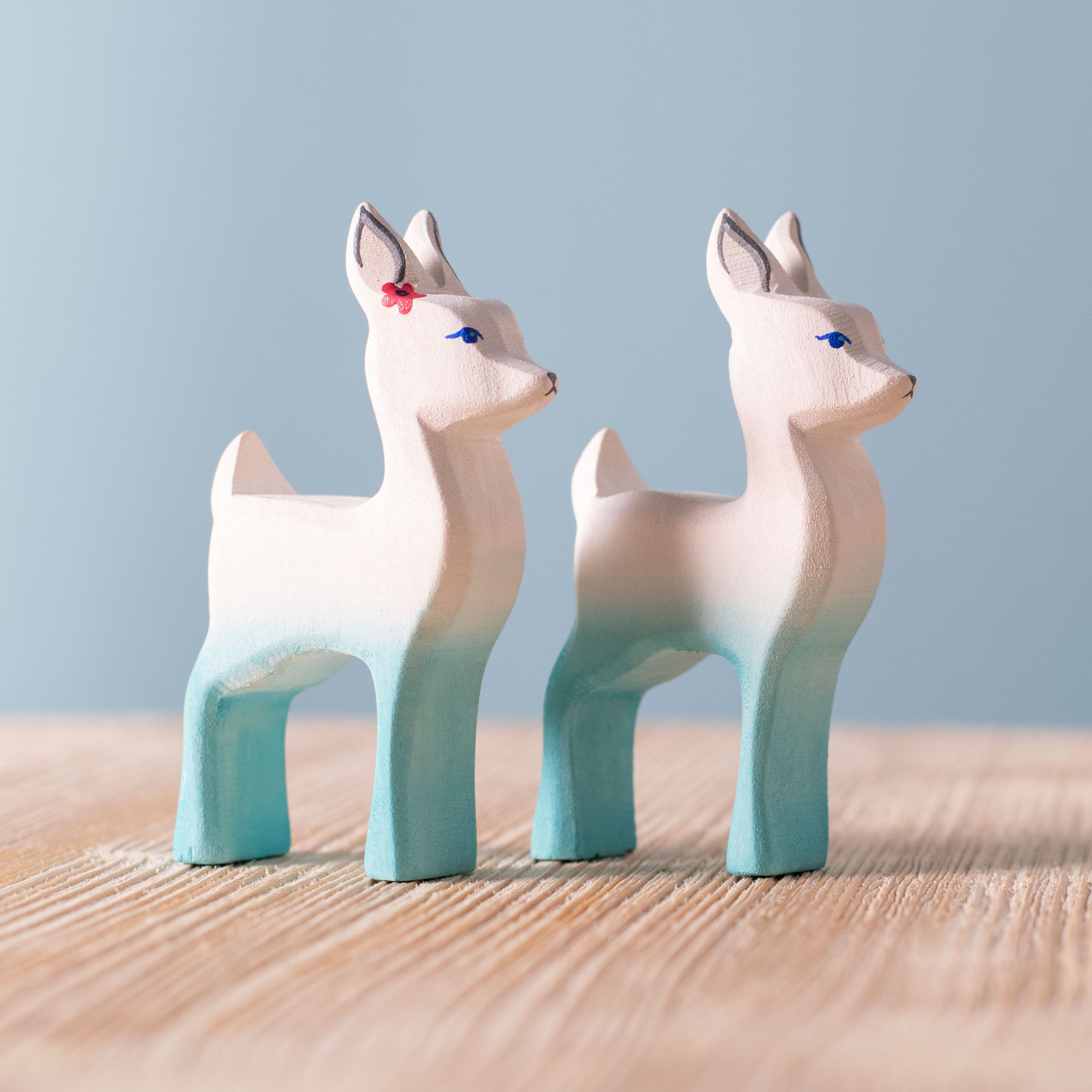 Deer Animal Forest Figure Wooden baby Figurines Wooden Figurine - Animal Wooden Animal Waldorf and Toy Montessori Etsy Wooden Norway Wooden Waldorf