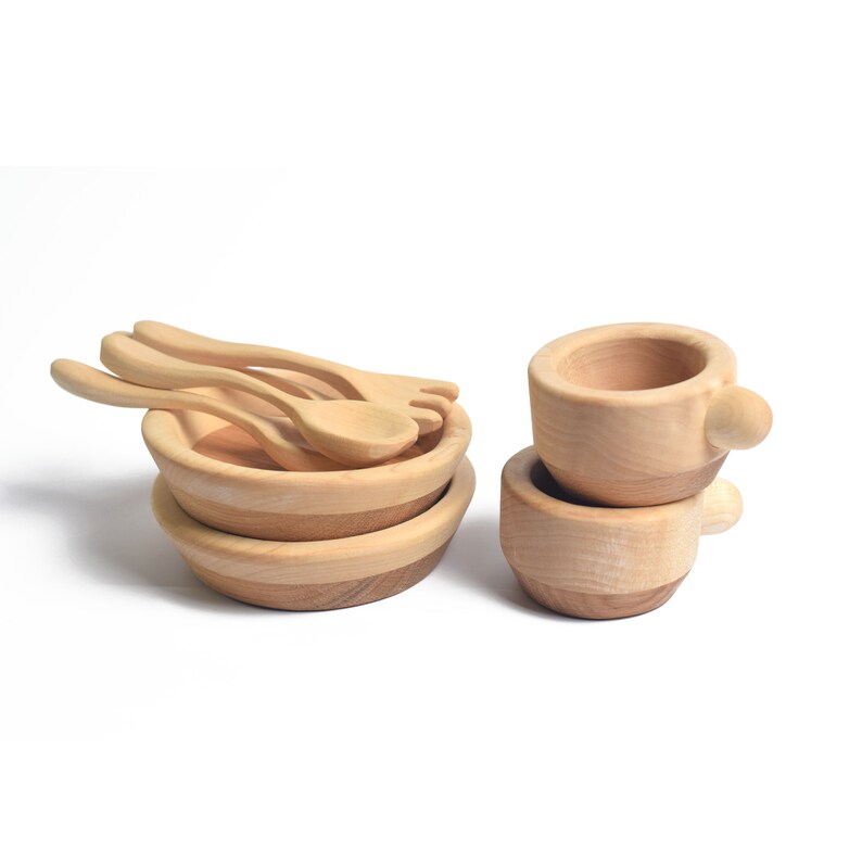 Kitchen Toys Plates Cups Spoons and Forks Kitchen Set Etsy