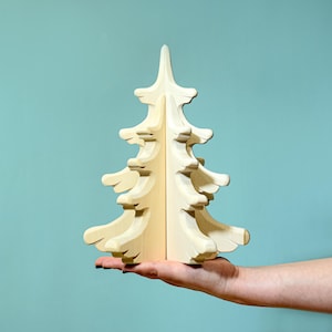Große Naked Sugar Pine | Umweltfreundlicher Waldorfbaum | Handgemachtes Holzspielzeug für Kinder
