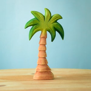 Handmade Small Palm Tree | Wooden Waldorf Toy for Montessori Play | Made with Organic Wood by Bumbu Toys