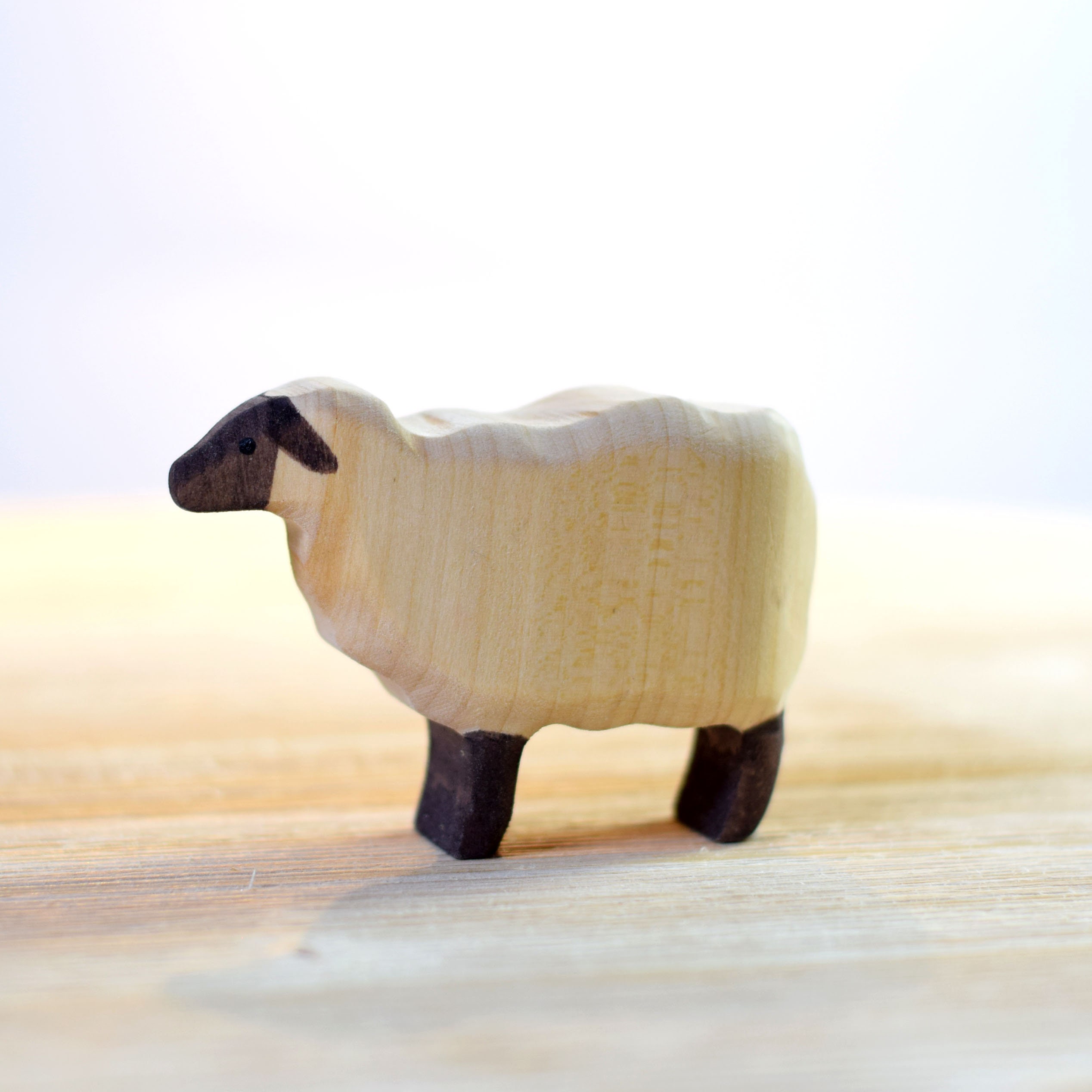 Wooden figure animal Sheep Waldorf Wooden Etsy