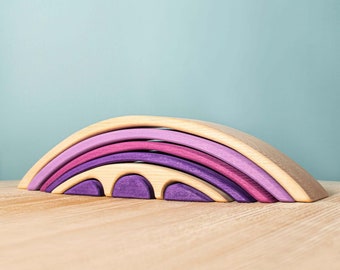 Handmade Bridges Stacker Toy | Waldorf & Montessori Inspired Wooden Game