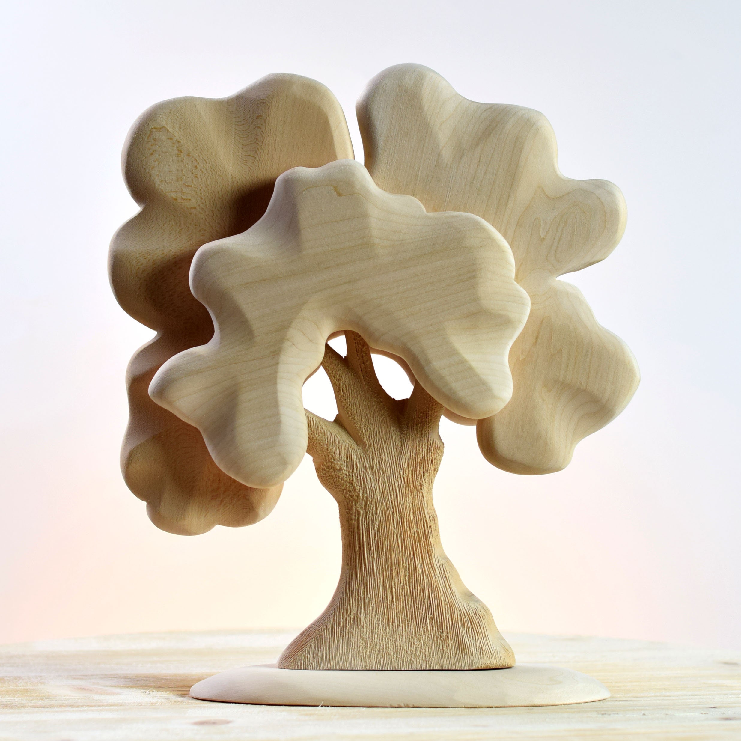 Waldorf Tree Toy Oak Green Wooden Tree Toy Old Oak Tree Etsy