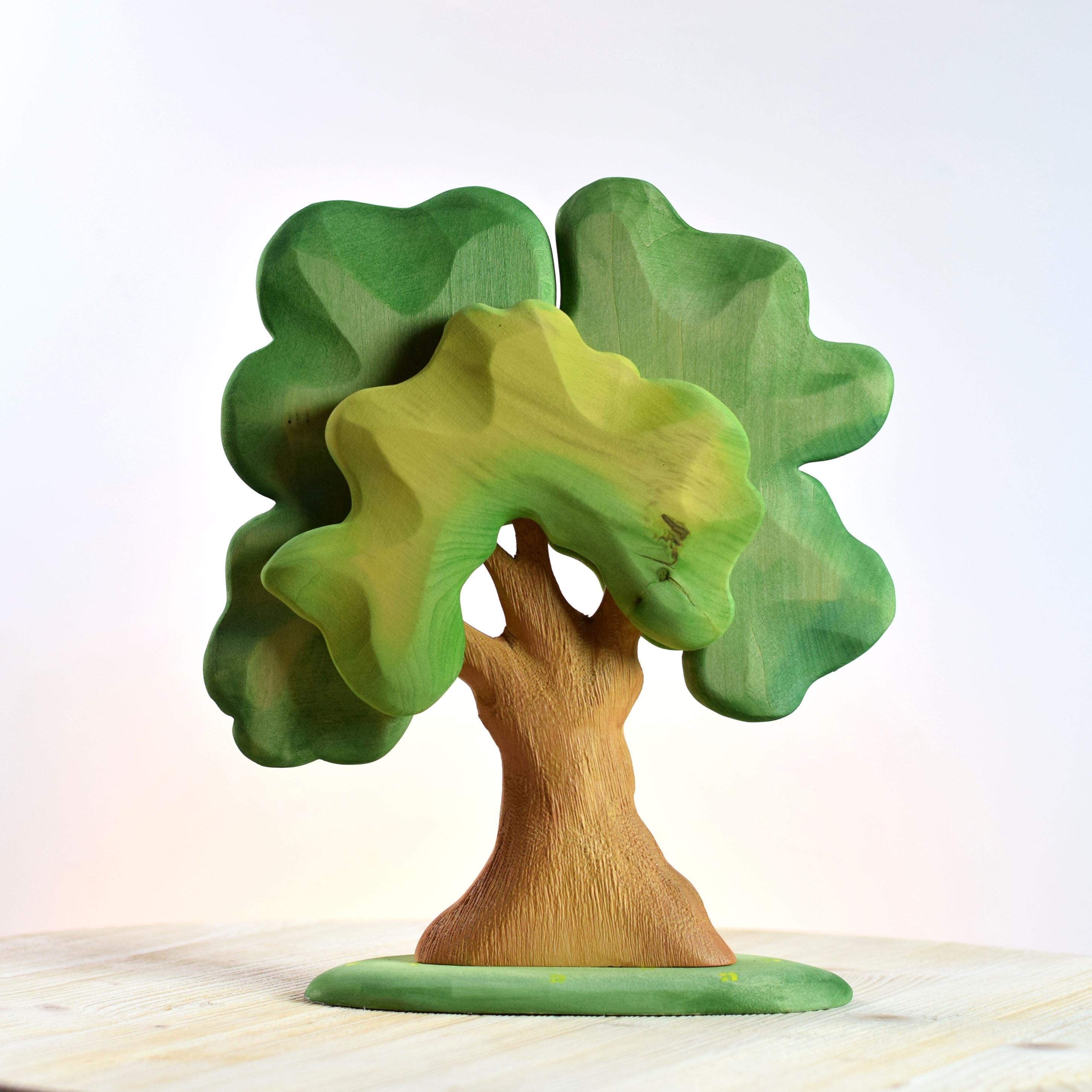 Waldorf Tree Toy Oak Green Wooden Tree Toy Old Oak Tree | Etsy