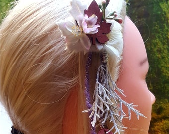 Hair Clip Violet Floral Fantasy Hair Jewelry Flower Fairy Spring