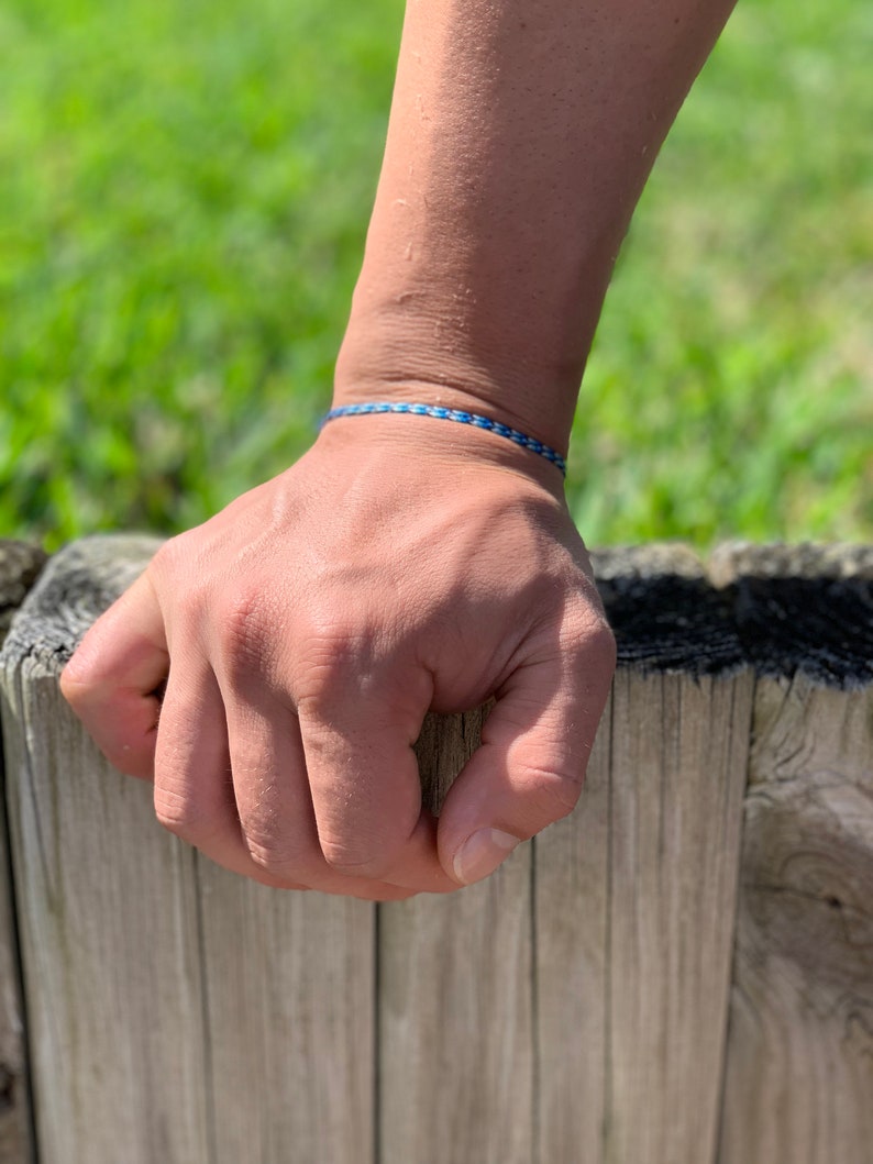 Blue Bracelet Gift for Boyfriend Mens Jewelry Minimalist Friendship Bracelet Mens Bracelet Minimal Jewelry BFF Gift Something Blue