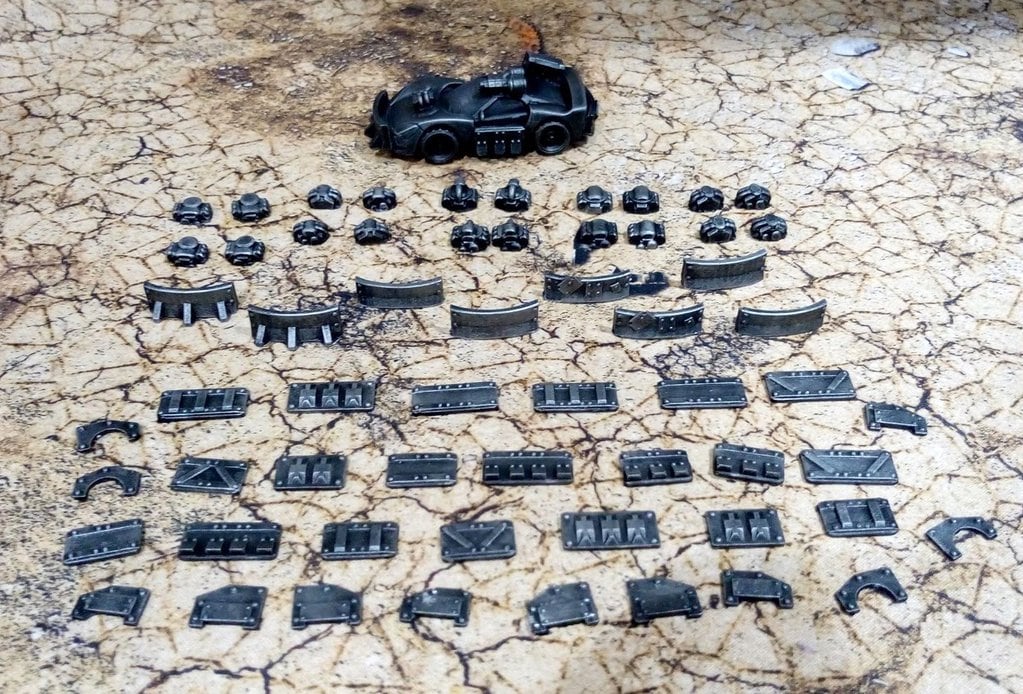 Gaslands Resin Rüstung, Ram und Motor paket! #2