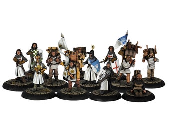 El Rey Arturo y sus Caballeros - Miniatura de metal de 28 mm - Para Dungeons and Dragons - Frostgrave - RPG