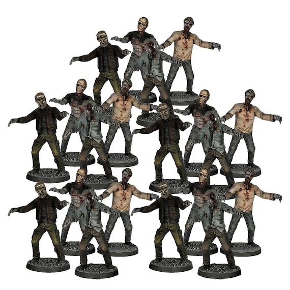20 Modern Zombies - 28mm - Post Apocalyptic - Modern - Wasteland