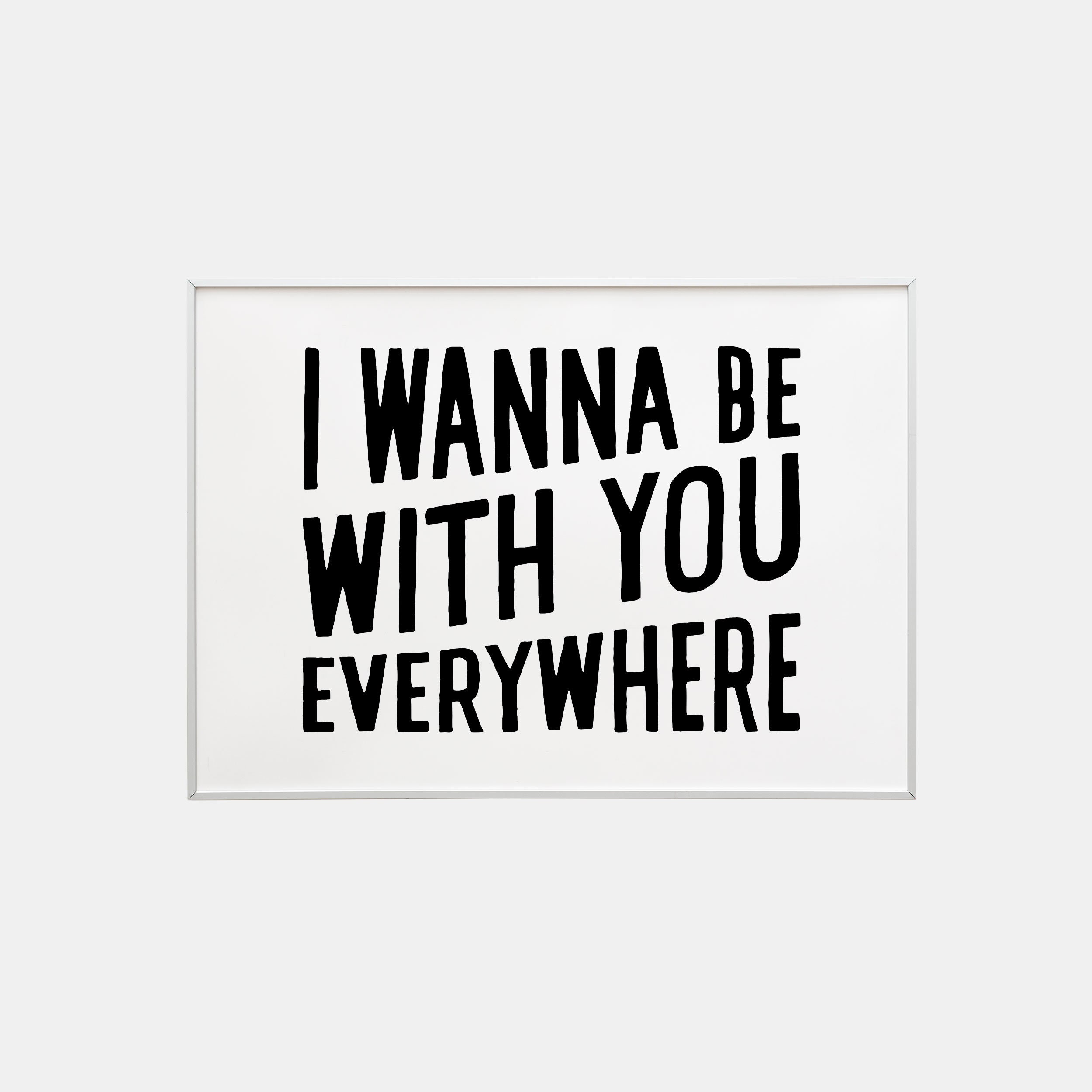Fleetwood Mac Everywhere Lyrics Print I Wanna Be With Etsy UK