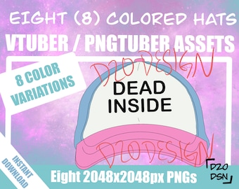 Vtuber Asset Accessory, Hats for Vtubers, Pngtuber Asset Accessory, Twitch Vtubing Clothes funny hat meme