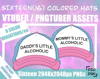 Vtuber Asset Accessory, Hats for Vtubers, Pngtuber Asset Accessory, Twitch Vtubing Clothes funny hat meme