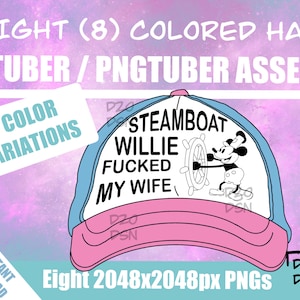 Vtuber Asset Accessory, Hats for Vtubers, Pngtuber Asset Accessory, Twitch Vtubing Clothes funny hat meme