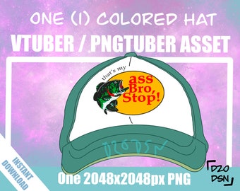 Vtuber Asset Accessory, Hats for Vtubers, Pngtuber Asset Accessory, Twitch Vtubing Clothes funny hat meme