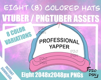 Vtuber Asset Accessory, Hats for Vtubers, Pngtuber Asset Accessory, Twitch Vtubing Clothes funny hat meme