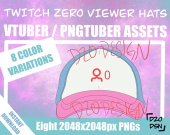 Vtuber Asset Accessory, Hats for Vtubers, Pngtuber Asset Accessory, Twitch Vtubing Clothes funny hat meme