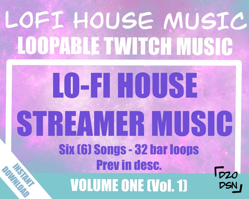 Twitch Music Streamer Background Music LOFI House Lofi Etsy