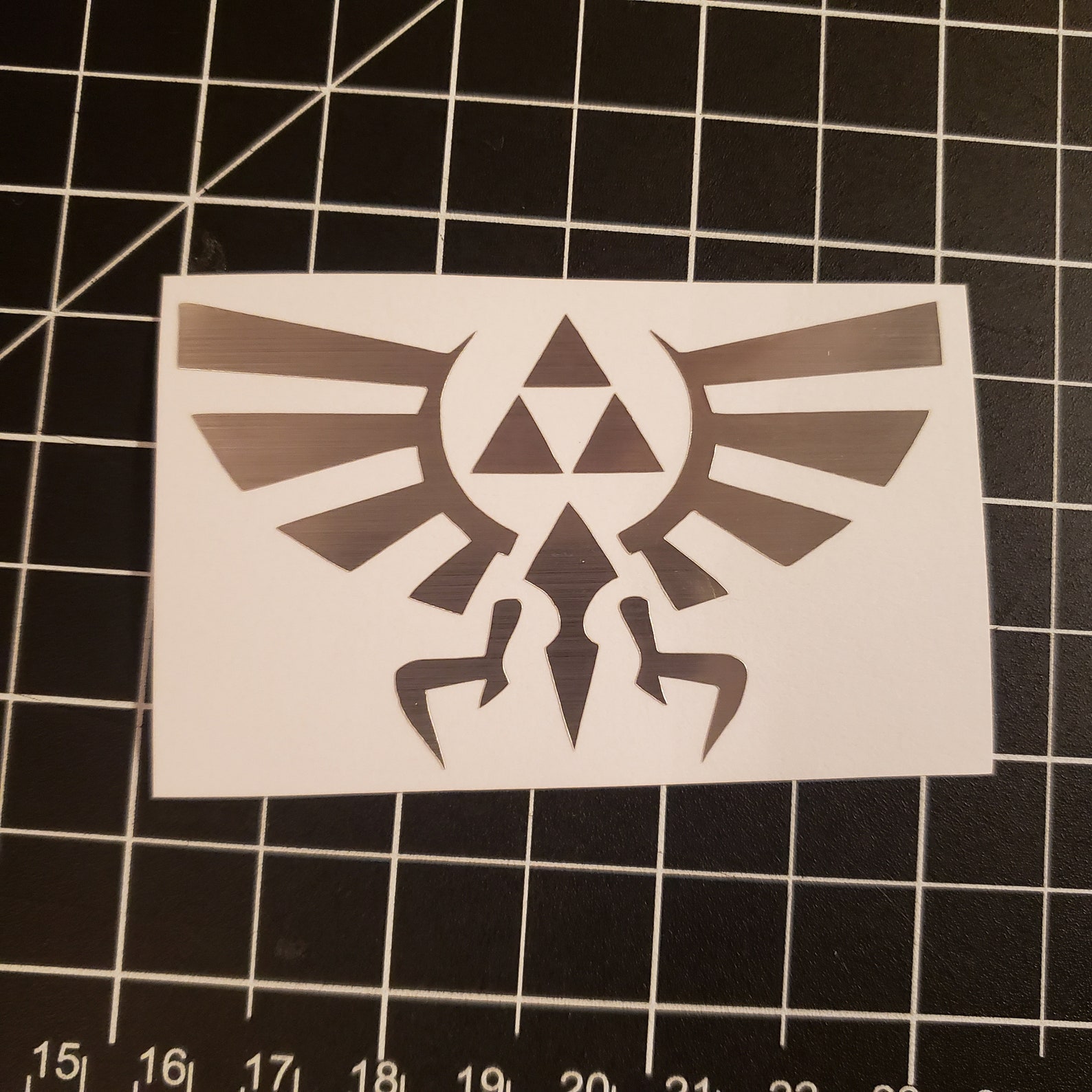 Legend of Zelda Silver Metalic Vinyl Sticker Decal Etsy