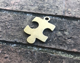 Puzzle Piece Bottle Opener * Rustic Wedding Favors * Bachelorette Party * Bridal Shower Gifts * Autism Awareness * Beer Bottle Keychain