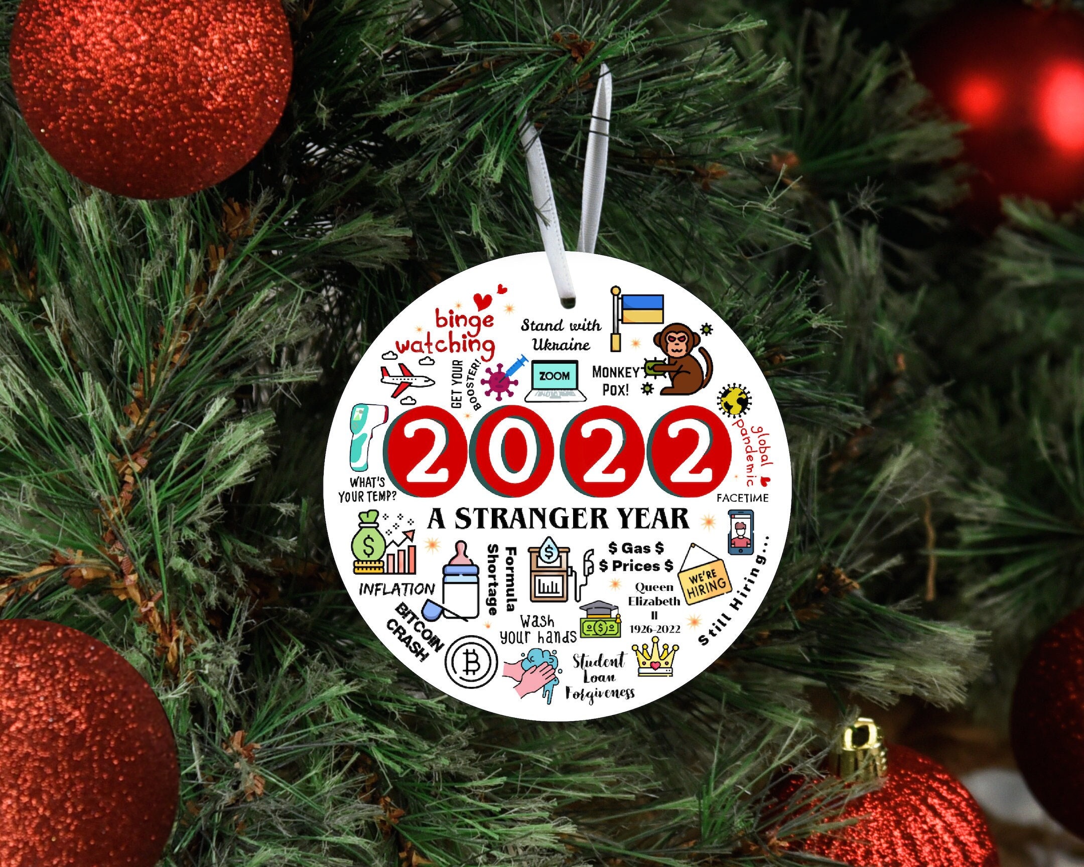 Discover 2022 Year in Review Christmas Ornament
