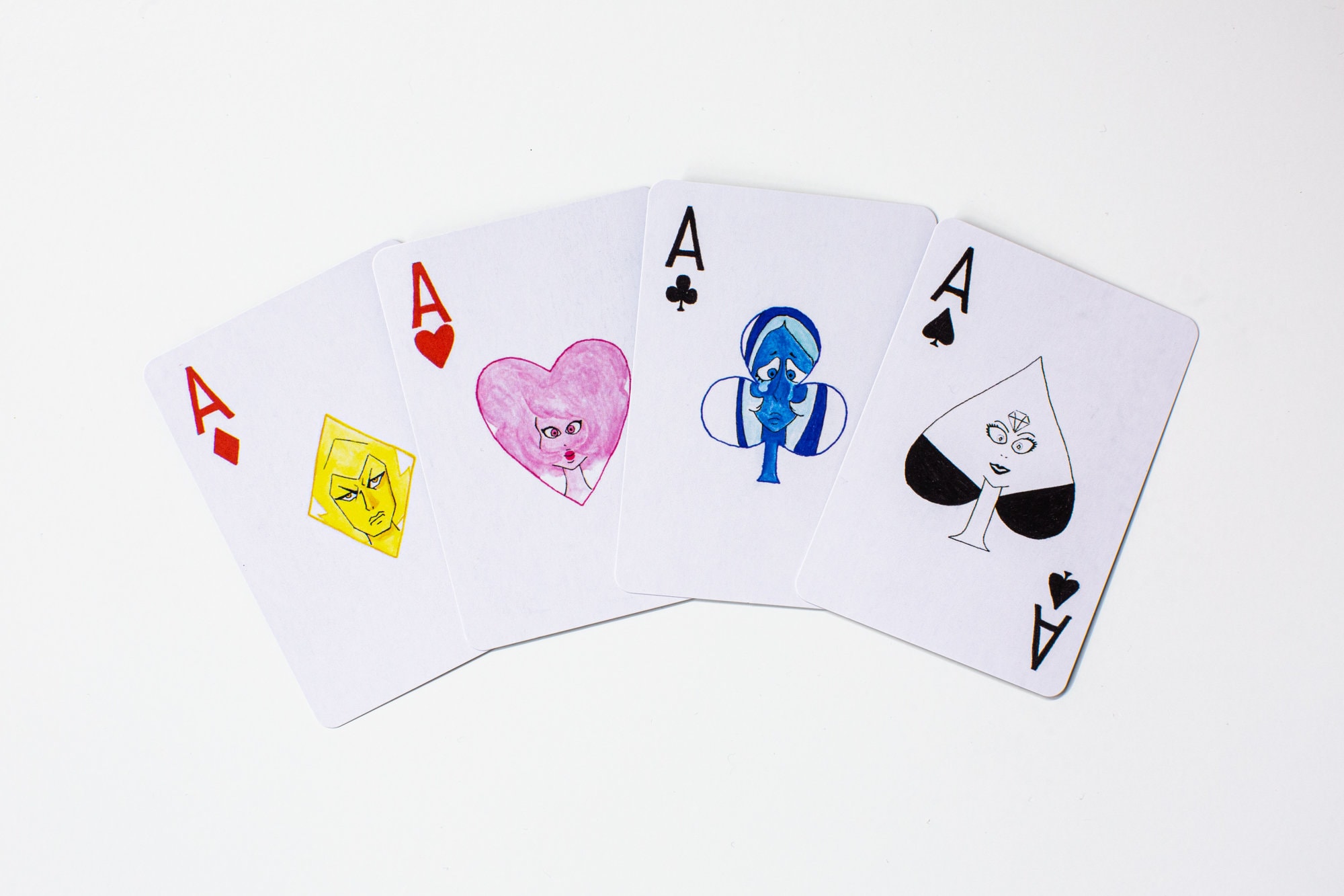 Steven Universe inspired playing cards (Standard poker size) with box