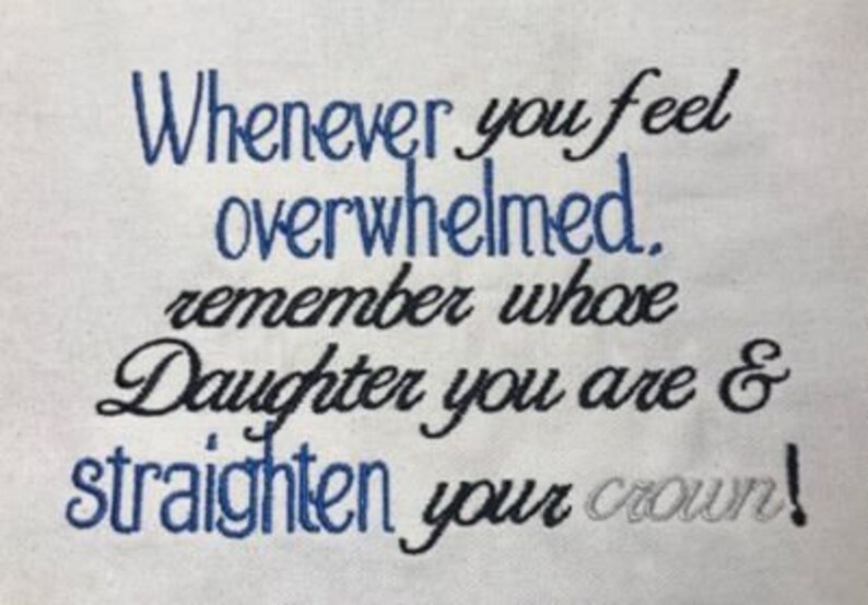 Remember Whose Daughter You Are Quotes Whenever you feel overwhelmed remember whose daughter you are | Etsy