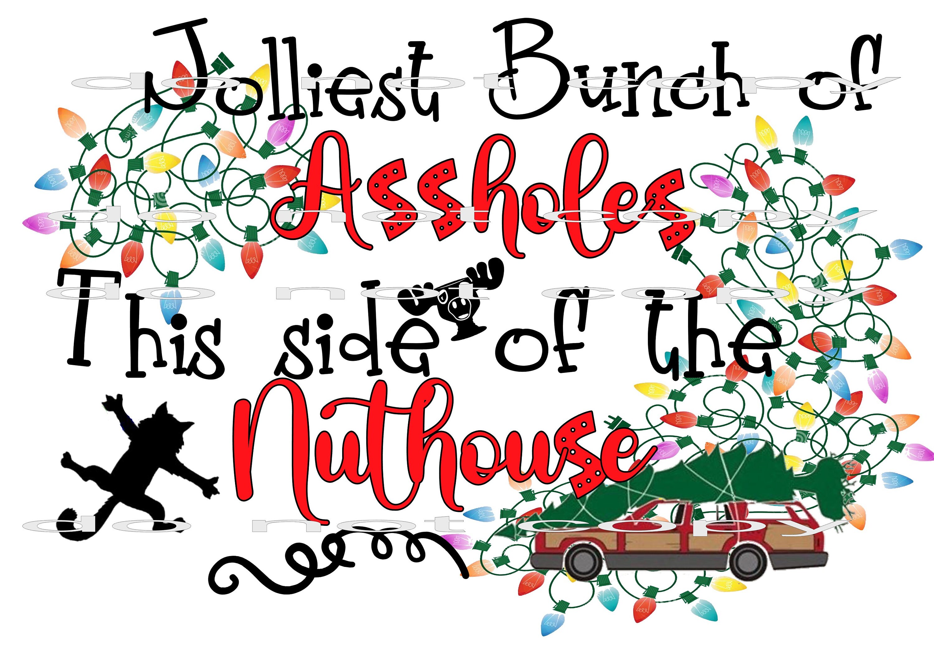 Jolliest Bunch of Assholes Christmas Vacation PNG sublimation downloa…