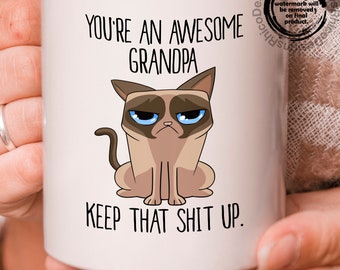 angry grandpa plush doll