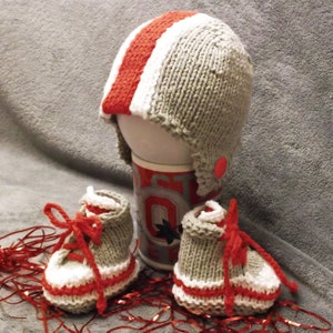 Baby Football Helmet, High Top Sneaker Shoe Slippers Knitting Pattern